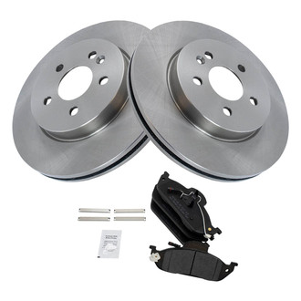 TRQ® - Front Disc Brake Kit with Semi-Metallic Pads