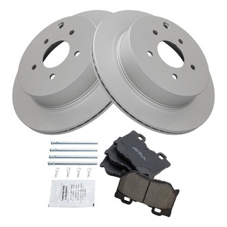 TRQ® - Rear Disc Brake Kit with Ceramic Pads