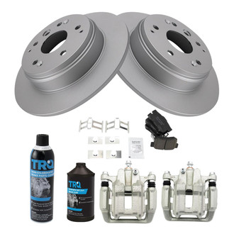 TRQ® - Rear Disc Brake Kit with Ceramic Pads and Calipers