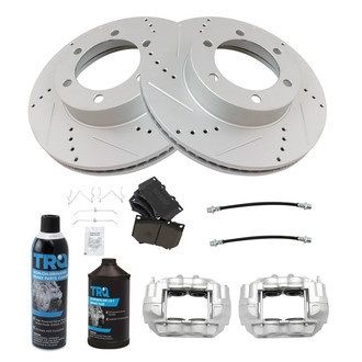 TRQ® - Performance Ceramic Front Brake Kit