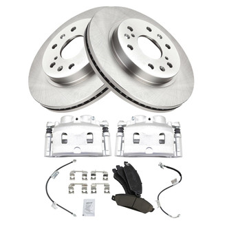 TRQ® - Front Disc Brake Kit with Ceramic Pads, Calipers and Hoses