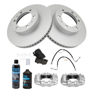 TRQ® - Performance Ceramic Front Brake Kit with Calipers and Hoses