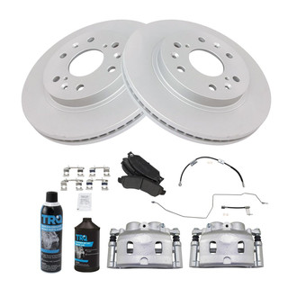 TRQ® - Front Disc Brake Kit with Semi-Metallic Pads