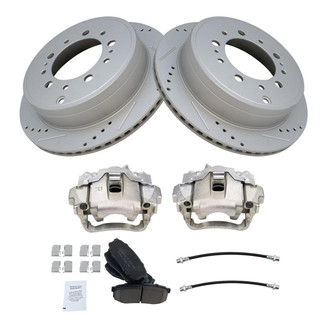 TRQ® - Performance Ceramic Rear Brake Kit