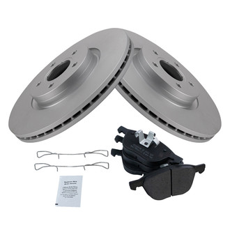 TRQ® - Front Disc Brake Kit with Semi-Metallic Pads