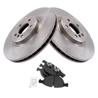 TRQ® - Front Disc Brake Kit with Semi-Metallic Pads