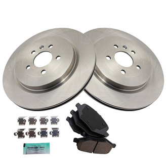 TRQ® - Rear Disc Brake Kit with Ceramic Pads