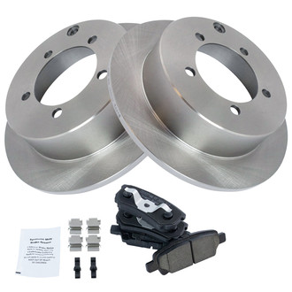 TRQ® - Rear Disc Brake Kit with Ceramic Pads