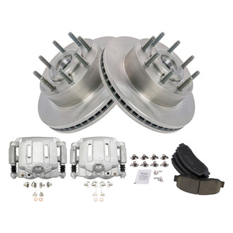 TRQ® - Front Disc Brake Kit with Ceramic Pads and Calipers