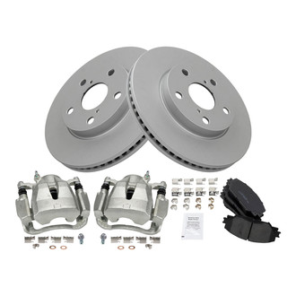 TRQ® - Front Disc Brake Kit with Ceramic Pads and Calipers