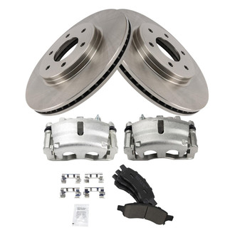 TRQ® - Front Disc Brake Kit with Ceramic Pads and Calipers
