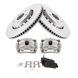TRQ® - Front Disc Brake Kit with Ceramic Pads and Calipers