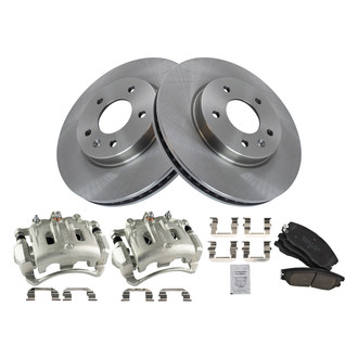 TRQ® - Front Disc Brake Kit with Ceramic Pads and Calipers