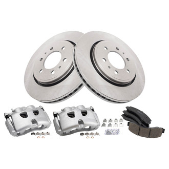 TRQ® - Front Disc Brake Kit with Ceramic Pads and Calipers