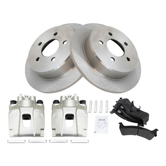 TRQ® - Rear Disc Brake Kit with Semi-Metallic Pads and Calipers