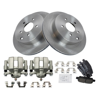 TRQ® - Rear Disc Brake Kit with Ceramic Pads and Calipers