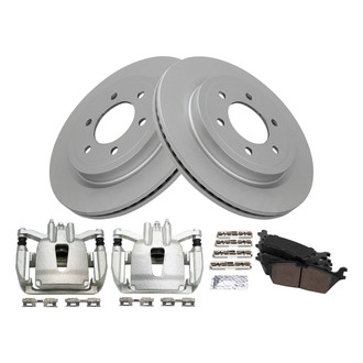 TRQ® - Rear Disc Brake Kit with Ceramic Pads and Calipers
