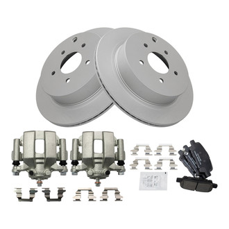 TRQ® - Rear Disc Brake Kit with Ceramic Pads and Calipers