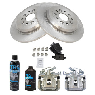 TRQ® - Rear Disc Brake Kit with Ceramic Pads and Calipers