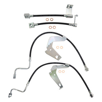TRQ® - Front and Rear Brake Hydraulic Hose Kit