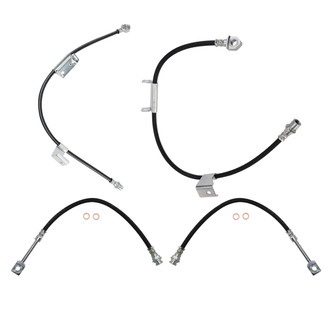 TRQ® - Front and Rear Brake Hydraulic Hose Kit
