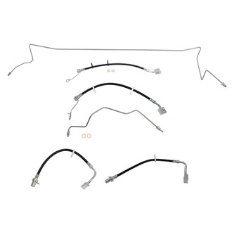 TRQ® - Front and Rear Brake Hydraulic Hose Kit