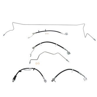 TRQ® - Front and Rear Brake Hydraulic Hose Kit