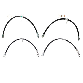TRQ® - Front and Rear Brake Hydraulic Hose Kit