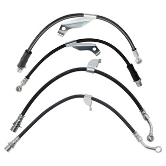 TRQ® - Front and Rear Brake Hydraulic Hose Kit