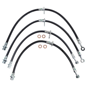 TRQ® - Front and Rear Brake Hydraulic Hose Kit