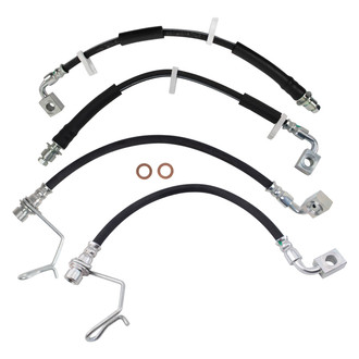 TRQ® - Front and Rear Brake Hydraulic Hose Kit