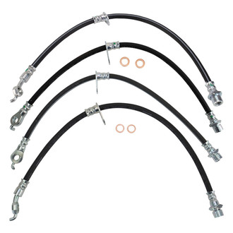 TRQ® - Front and Rear Brake Hydraulic Hose Kit