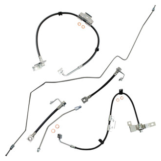 TRQ® - Front and Rear Brake Hydraulic Hose Kit
