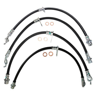 TRQ® - Front and Rear Brake Hydraulic Hose Kit