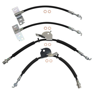 TRQ® - Front and Rear Brake Hydraulic Hose Kit