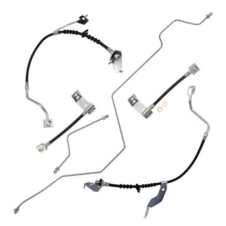 TRQ® - Front and Rear Brake Hydraulic Hose Kit