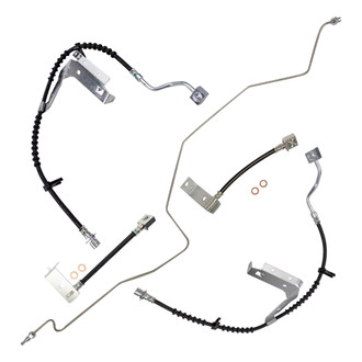 TRQ® - Front and Rear Brake Hydraulic Hose Kit