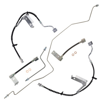 TRQ® - Front and Rear Brake Hydraulic Hose Kit