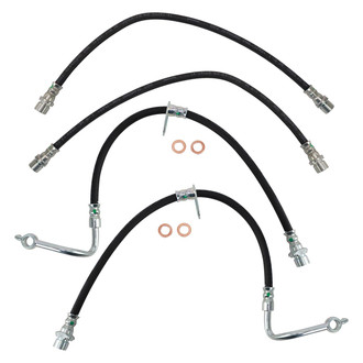 TRQ® - Front and Rear Brake Hydraulic Hose Kit