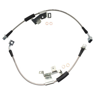 TRQ® BLA63319 - Front Brake Hydraulic Hose Kit