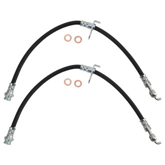 TRQ® BLA63676 - Front Brake Hydraulic Hose Kit