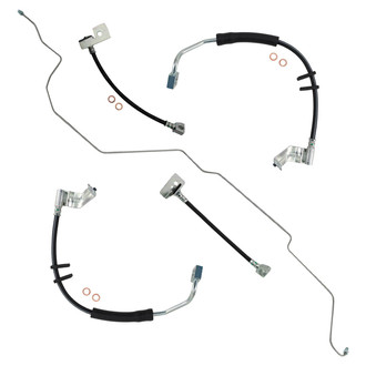 TRQ® - Front and Rear Brake Hydraulic Hose Kit