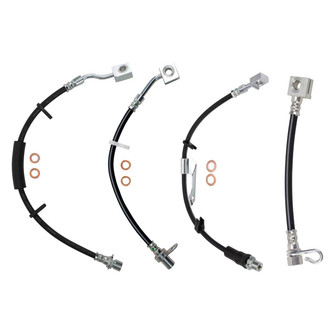 TRQ® - Front and Rear Brake Hydraulic Hose Kit