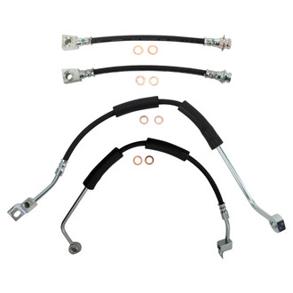TRQ® - Front and Rear Brake Hydraulic Hose Kit