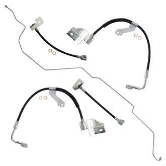 TRQ® - Front and Rear Brake Hydraulic Hose Kit
