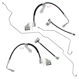 TRQ® - Front and Rear Brake Hydraulic Hose Kit