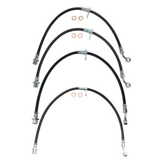 TRQ® - Front and Rear Brake Hydraulic Hose Kit