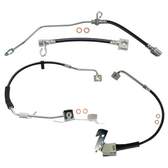 TRQ® - Front and Rear Brake Hydraulic Hose Kit