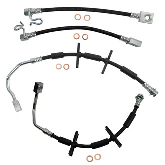 TRQ® - Front and Rear Brake Hydraulic Hose Kit