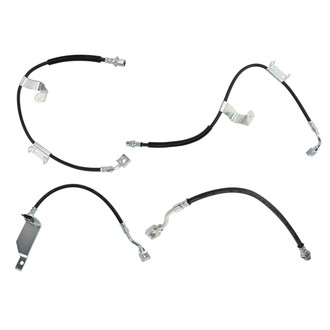 TRQ® - Front and Rear Brake Hydraulic Hose Kit